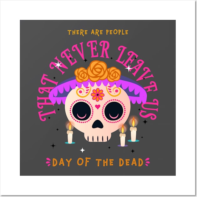 day of the dead dia de los muertos Wall Art by Tip Top Tee's